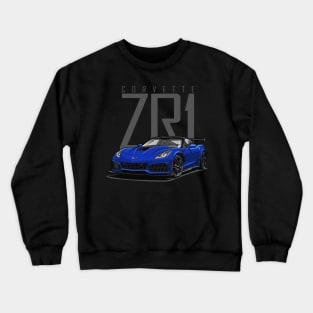 Chevy Corvette C7 ZR1 (Elkhart Blue) Crewneck Sweatshirt